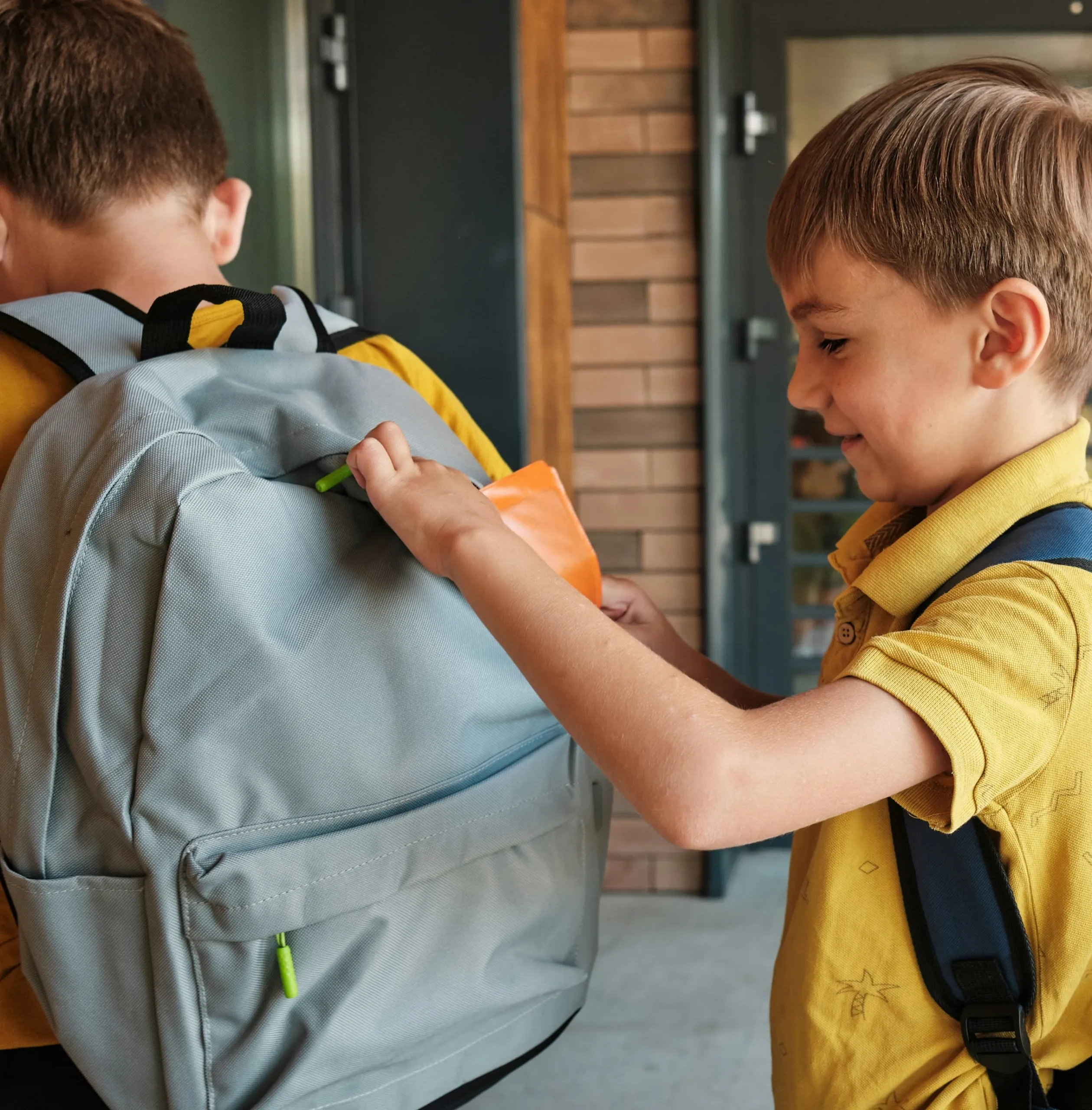 Kids Wearing Backpacks